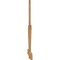 Ekena Millwork Kennewick Rough Sawn Timber Gable Bracket, Western Red Cedar, 96"W x 64"H x 2"D x 6"F, 16/12 Pitch GBW096X64X0206KEN00RWR - alternate 2